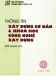 Thông tin Xây dựng cơ bản và khoa học công nghệ xây dựng – Số 8/2020