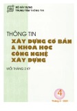 Thông tin Xây dựng cơ bản và khoa học công nghệ xây dựng – Số 4/2021