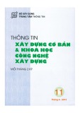 Thông tin Xây dựng cơ bản và khoa học công nghệ xây dựng – Số 11/2014