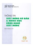 Thông tin Xây dựng cơ bản và khoa học công nghệ xây dựng – Số 10/2016