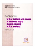 Thông tin Xây dựng cơ bản và khoa học công nghệ xây dựng – Số 14/2016