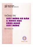 Thông tin Xây dựng cơ bản và khoa học công nghệ xây dựng – Số 15/2014