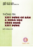 Thông tin Xây dựng cơ bản và khoa học công nghệ xây dựng – Số 18/2019