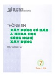 Thông tin Xây dựng cơ bản và khoa học công nghệ xây dựng – Số 7/2018