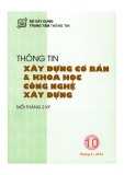 Thông tin Xây dựng cơ bản và khoa học công nghệ xây dựng – Số 10/2014