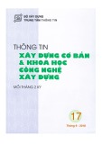 Thông tin Xây dựng cơ bản và khoa học công nghệ xây dựng – Số 17/2018