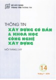 Thông tin Xây dựng cơ bản và khoa học công nghệ xây dựng – Số 14/2019