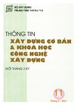 Thông tin Xây dựng cơ bản và khoa học công nghệ xây dựng – Số 11/2021