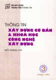 Thông tin Xây dựng cơ bản và khoa học công nghệ xây dựng – Số 3/2013