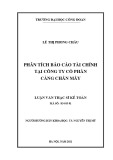 Luận văn Thạc sĩ Kế toán: Phân tích báo cáo tài chính tại Công ty cổ phần Cảng Chân Mây