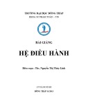 Bài giảng Hệ điều hành - ThS. Nguyễn Thị Thùy Linh