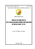 Luận văn Thạc sĩ Y học: Đánh giá tác dụng điều trị liệt VII ngoại biên do lạnh bằng phương pháp điện châm kết hợp bài thuốc TK7-HV