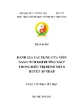 Luận văn Thạc sĩ Y học: Đánh giá tác dụng của viên nang “Ích khí dưỡng não” trong điều trị bệnh nhân huyết áp thấp