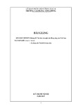 Bài giảng Đường lối Văn hóa văn nghệ của Đảng cộng sản Việt Nam (Ngành: Quản lý văn hóa) - Trường Cao đẳng Lào Cai