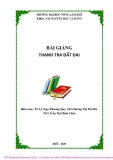 Bài giảng Thanh tra đất đai - TS. Lê Ngọc Phương Quý