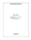 Bài giảng Tâm lý học đại cương (Ngành: Quản lý văn hóa) - Trường CĐ Cộng đồng Lào Cai