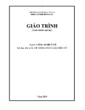 Giáo trình Bảo dưỡng và sửa chữa hệ thống phun dầu điện tử (Nghề: Công nghệ ô tô) - Trường CĐ Cộng đồng Lào Cai