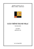 Giáo trình Thanh nhạc - Trường Cao đẳng Lào Cai