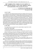 Thử nghiệm công nghệ sản xuất giống và nuôi thương phẩm cá ngựa đen (Hippocampus Kudableeker, 1852) tại Quảng Ngãi