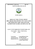 Luận văn tốt nghiệp Dược sĩ chuyên khoa cấp I: Nghiên cứu việc sử dụng thuốc điều trị đái tháo đường typ 2 của bệnh nhân điều trị ngoại trú tại Bệnh viện đa khoa Hà Đông