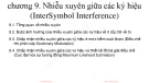 Bài giảng Nhập môn Kỹ thuật truyền thông - Chương 9: Nhiễu xuyên giữa các ký hiệu (InterSymbol Interference)