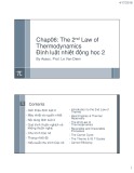 Bài giảng Kỹ thuật nhiệt - Chương 6: The 2nd Law of Thermodynamics (Định luật nhiệt động học 2)