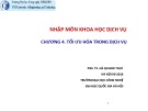 Bài giảng Khoa học dịch vụ: Chương 4 - PGS.TS. Hà Quang Thụy