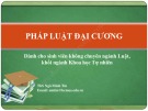 Bài giảng Pháp luật đại cương: Bài 0 - ThS. Ngô Minh Tín