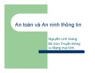 Bài giảng An toàn và an ninh thông tin: Chương 1 - Nguyễn Linh Giang