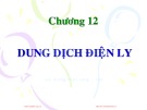 Bài giảng Hóa đại cương: Chương 12 - Huỳnh Kỳ Phương Hạ