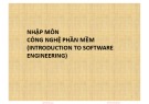 Bài giảng Nhập môn công nghệ phần mềm (Introduction to software engineering): Chương 0 - Nguyễn Nhất Hải