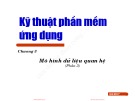 Bài giảng Kỹ thuật phần mềm ứng dụng: Chương 3 (Phần 3) - ĐH Bách khoa Hà Nội