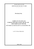 Luận văn Thạc sĩ Khoa học: Nghiên cứu ứng dụng GIS và phương pháp phân tích đa chỉ tiêu AHP trong định giá đất ở đô thị (thử nghiệm tại thị trấn Quốc Oai, thành phố Hà Nội)