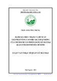 Luận văn Thạc sĩ Quản lý đất đai: Đánh giá thực trạng và đề xuất giải pháp nâng cao hiệu quả hoạt động của Chi nhánh Văn phòng đăng ký đất đai quận 8, thành phố Hồ Chí Minh