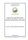 Luận văn Thạc sĩ Quản lý đất đai: Đánh giá công tác bồi thường, hỗ trợ và tái định cư thực hiện dự án xây dựng cầu Thịnh Long, huyện Hải Hậu, Tỉnh Nam Định