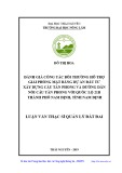 Luận văn Thạc sĩ Quản lý đất đai: Đánh giá công tác bồi thường giải phóng mặt bằng dự án đầu tư xây dựng cầu Tân Phong và đường dẫn nối cầu Tân Phong với Quốc lộ 21B, thành phố Nam Định, tỉnh Nam Định