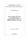 Luận văn thạc sĩ Báo chí: Truyền thông quảng bá du lịch địa phương trên báo điện tử khu vực đồng bằng sông Cửu Long