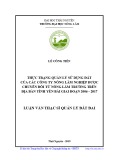Luận văn Thạc sĩ Quản lý đất đai: Thực trạng quản lý sử dụng đất của các công ty nông lâm nghiệp được chuyển đổi từ nông lâm trường trên địa bàn tỉnh Yên Bái giai đoạn 2006 - 2017