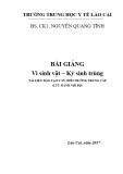 Giáo trình Vi sinh vật-Ký sinh trùng - Trường Trung học Y tế Lào Cai