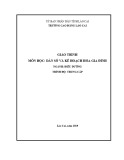 Giáo trình Dân số và kế hoạch hóa gia đình (Ngành: Điều dưỡng) - Trường CĐ Lào Cai