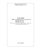 Giáo trình Lắp đặt đường ống ngầm tráng PPR (Nghề: Điện dân dụng) - Trường CĐ Cộng đồng Lào Cai