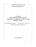 Giáo trình Hướng dẫn du lịch (Ngành: Quản trị dịch vụ du lịch và lữ hành) - Trường CĐ Cộng đồng Lào Cai