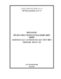 Bài giảng Thực hành lắp mạch điện điều khiển (Nghề: Vận hành nhà máy thủy điện) - Trường Cao Đẳng Lào Cai