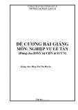 Bài giảng Nghiệp vụ lễ tân - Trường CĐ Cộng đồng Lào Cai