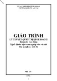 Giáo trình Lý thuyết quản trị kinh doanh (Nghề: Quản trị doanh nghiệp vừa và nhỏ) - Trường CĐ Cộng đồng Lào Cai