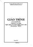 Giáo trình Luật kinh tế (Nghề: Quản trị doanh nghiệp vừa và nhỏ) - Trường CĐ Cộng đồng Lào Cai