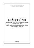 Giáo trình Quản trị sản xuất kinh doanh (Nghề: Quản trị doanh nghiệp vừa và nhỏ) - Trường CĐ Cộng đồng Lào Cai