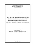 Luận văn Thạc sĩ: Thực trạng hệ thống đảm bảo chất lượng bên trong cơ sở giáo dục đại học trên địa bàn thành phố Hà Nội: Nghiên cứu điển hình tại Trường Đại học Ngoại thương