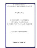 Luận văn Thạc sĩ Ngôn ngữ học: Hành động hỏi và hành động trần thuật qua lời thoại trong tác phẩm của Nguyễn Nhật Ánh