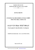 Luận văn Thạc sĩ Kĩ thuật: Cân bằng tải cho 02 động cơ xoay chiều nối cứng trục, chung tải